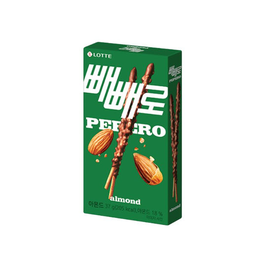 Pepero Almendra CAJA 40 paquetes de 37 g c/u