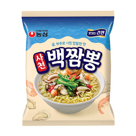 Baek Jjampong Caja con 4 Paquetes de 8 Piezas de 94 g | Total 32 Piezas