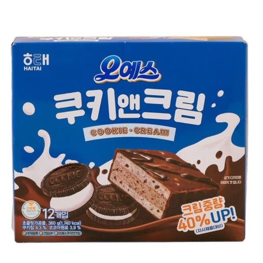 OH YES Cookie & Cream CAJA 10 paquetes con 12 piezas de 360 g c/u