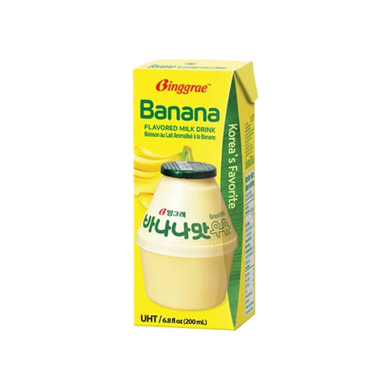 Leche De Plátano CAJA 4 paquetes de 6 piezas con 200 ml c/u un total 24 piezas