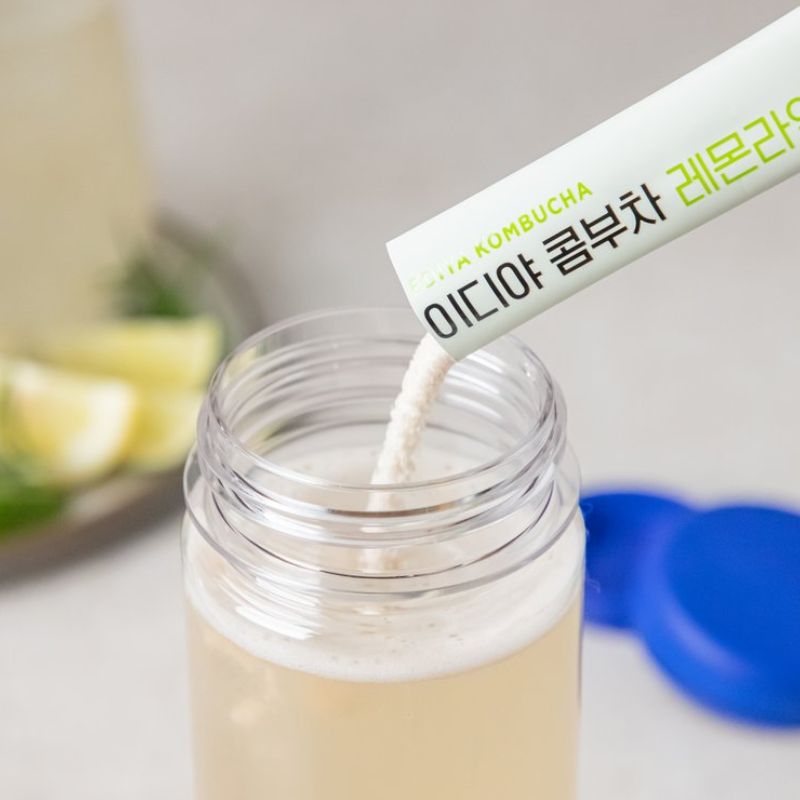 Kombucha Lima Limón CAJA 12 paquetes con 20 sobres de 120 g c/u Total 120