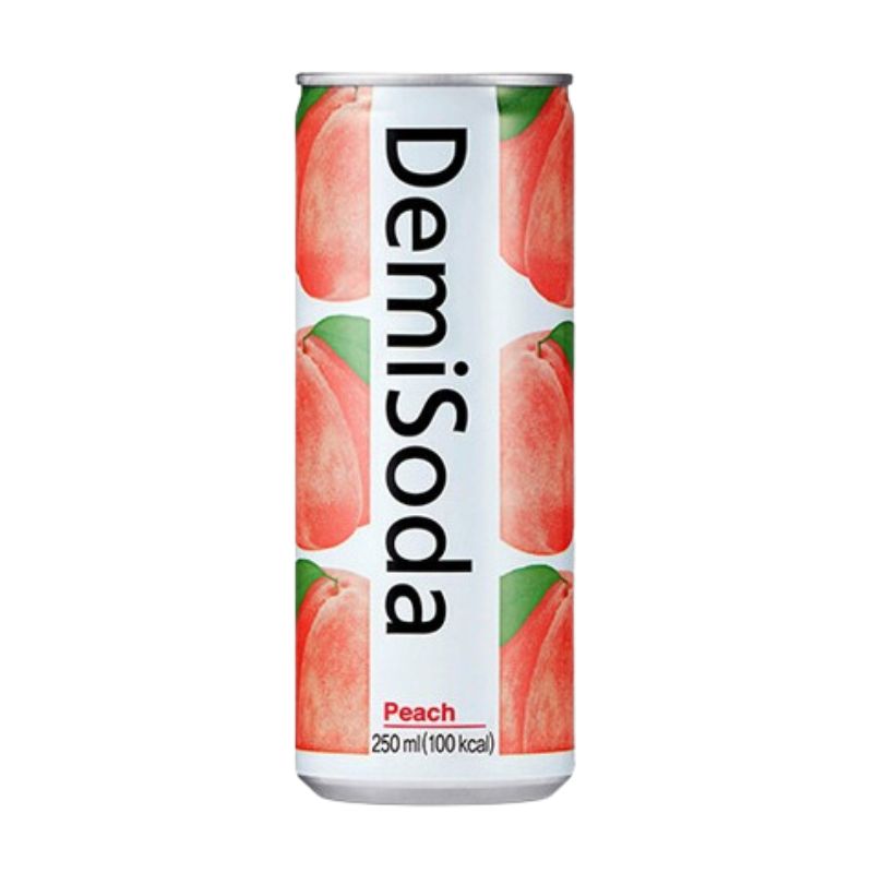 Demi Soda Durazno CAJA 30 piezas de 250 ml c/u