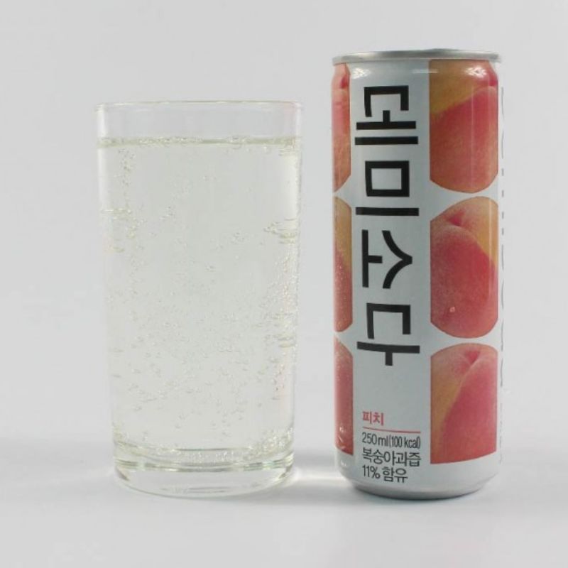 Demi Soda Durazno CAJA 30 piezas de 250 ml c/u