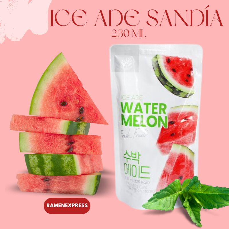 Ice Ade Sandía CAJA 50 piezas de 230 ml c/u