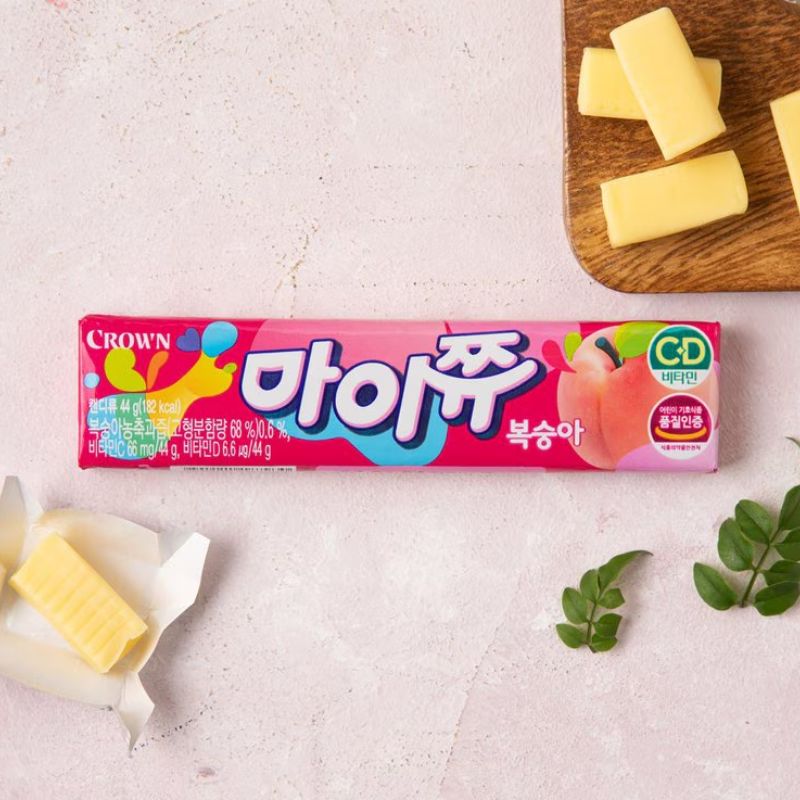 My Chew Durazno CAJA 8 paquetes con 15 piezas de 44 g c/u Total 120