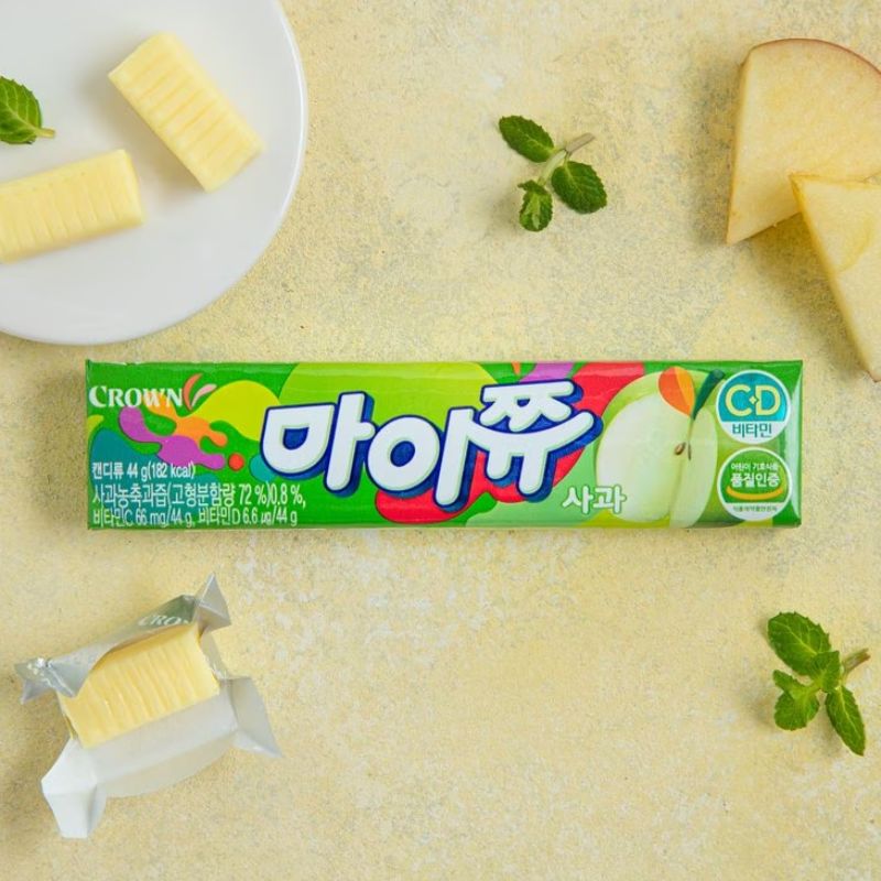 My Chew Manzana CAJA 8 paquetes con 15 piezas de 44 g c/u Total 120