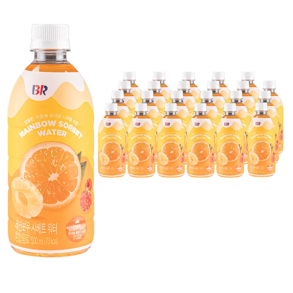 BR Rainbow Sherbet Water CAJA 24 piezas de 500 ml c/u