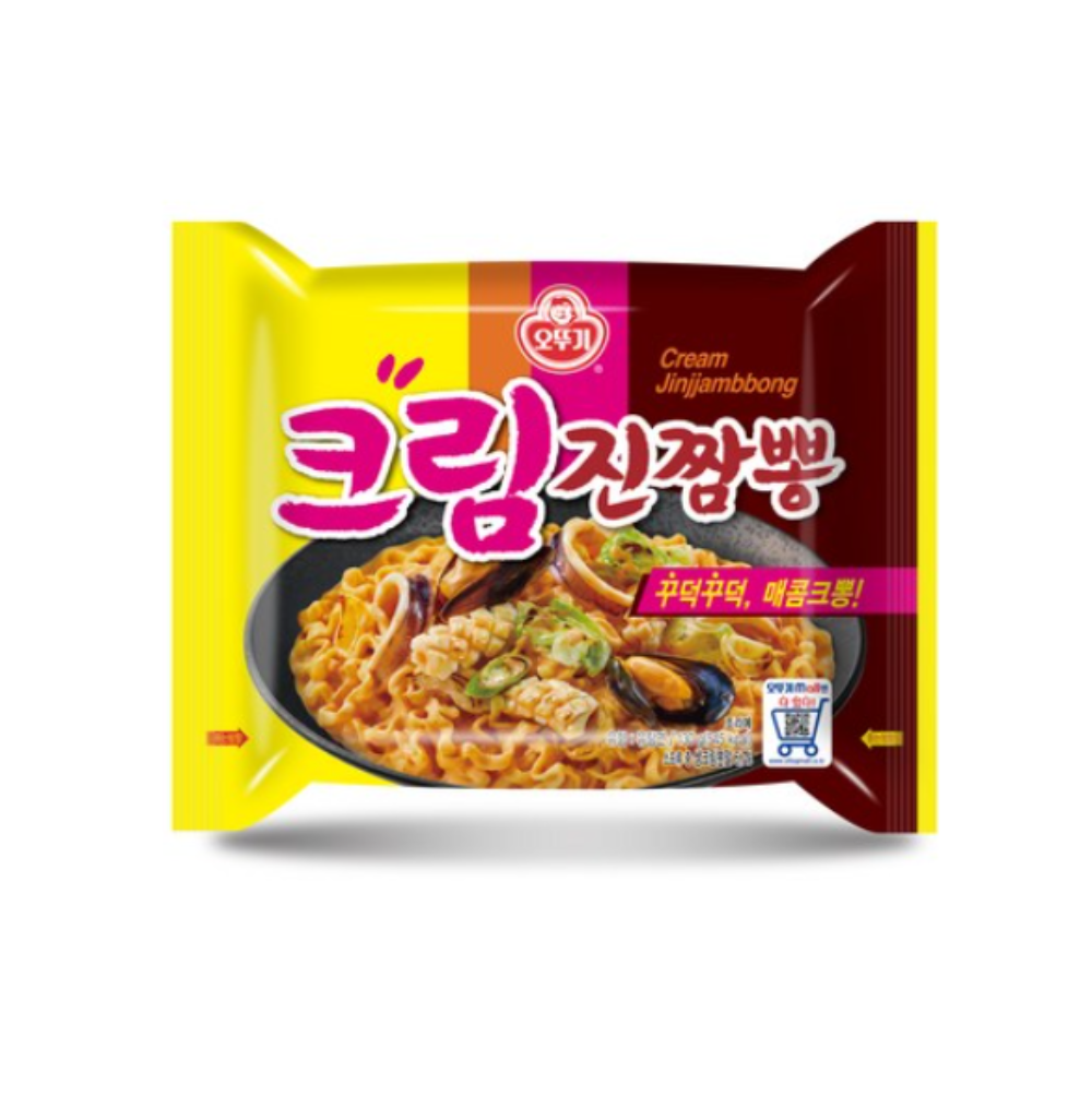 Jin Cream Jjampong CAJA 4 paquetes de 8 piezas con 130 g c/u Total 32