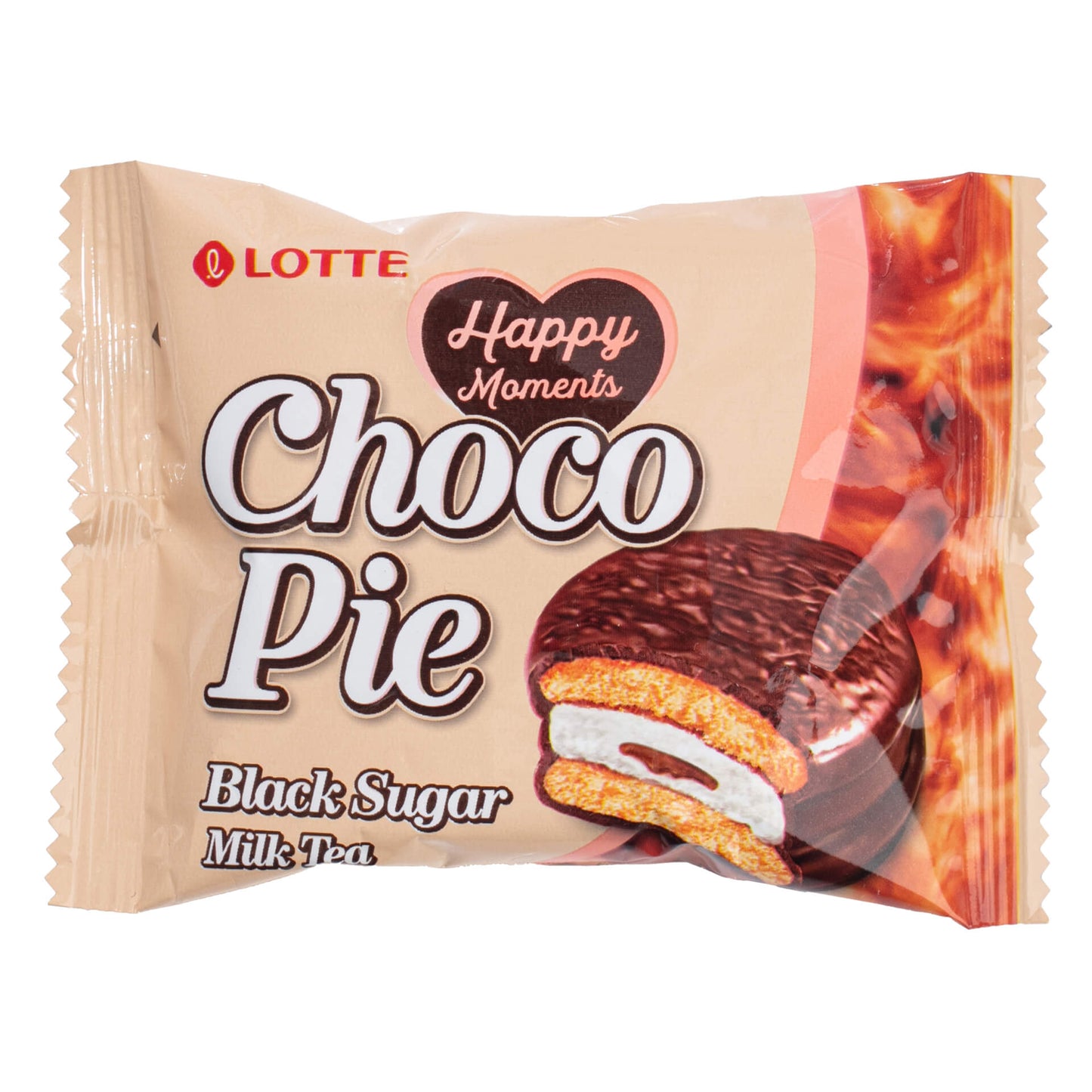 Choco Pie Black Sugar Milk Tea CAJA 8 paquetes con 12 piezas de 336 g c/u