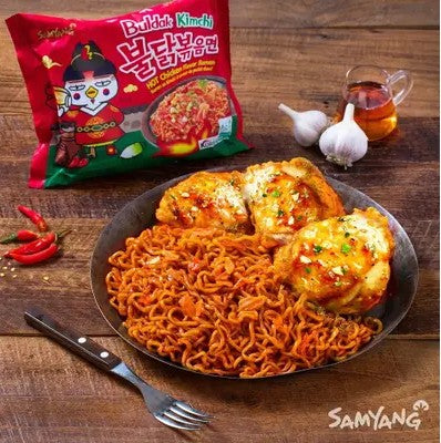Buldak Kimchi CAJA 5 paquetes de 8 piezas con 140 g c/u Total 40