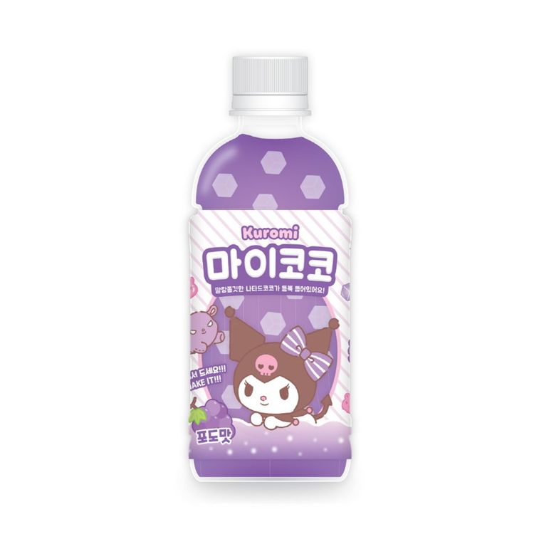 My coco Kuromi Uva CAJA 24 piezas de 340 ml c/u