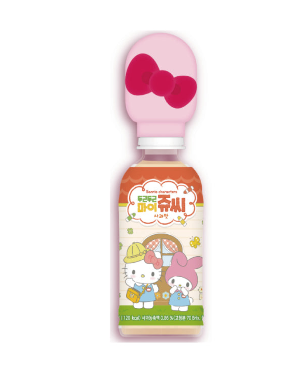 Sanrio Doki Doki Jugo de Manzana CAJA 24 piezas de 220 ml c/u