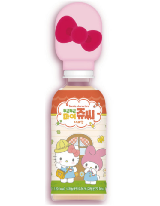 Sanrio Doki Doki Jugo de Manzana CAJA 24 piezas de 220 ml c/u