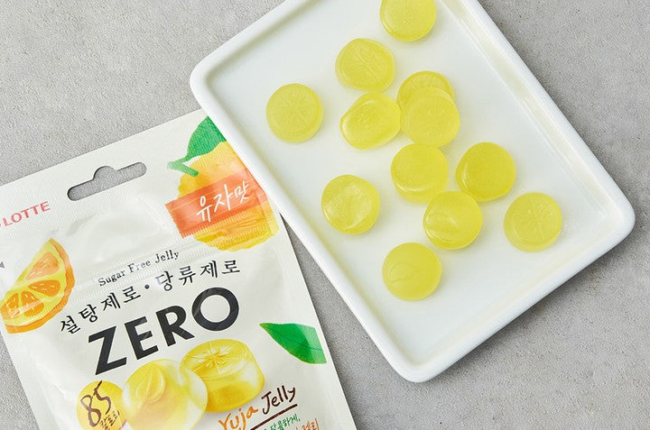 Lotte Zero Gomita Citrica de Yucha CAJA 40 piezas de 40 g c/u