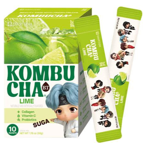 BTS Kombucha Toronja CAJA 14 paquetes con 10 sticks c/u Total 140