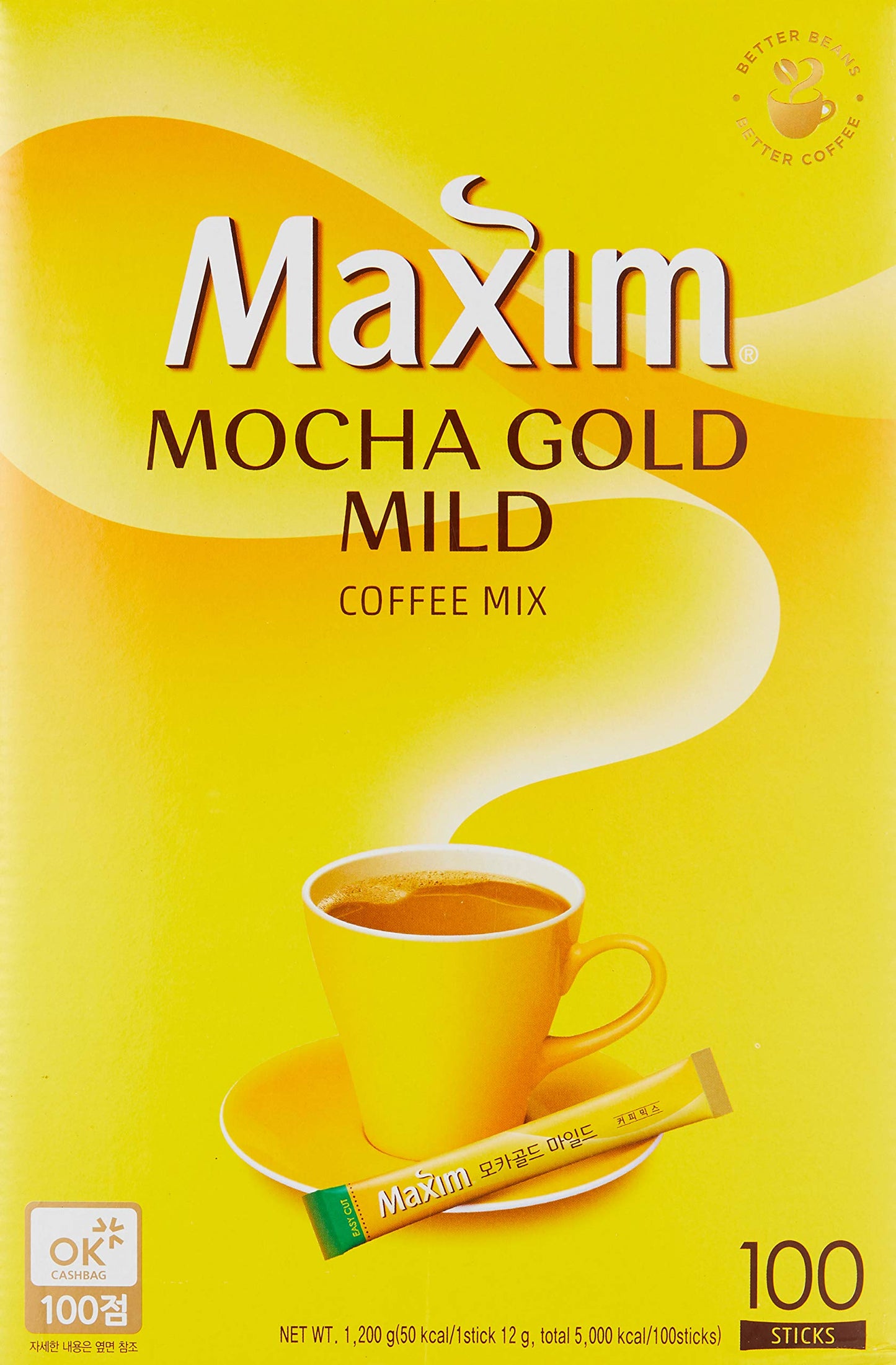 Maxim Mocha Gold CAJA con 8 paquetes de 100 piezas c/u Total 800