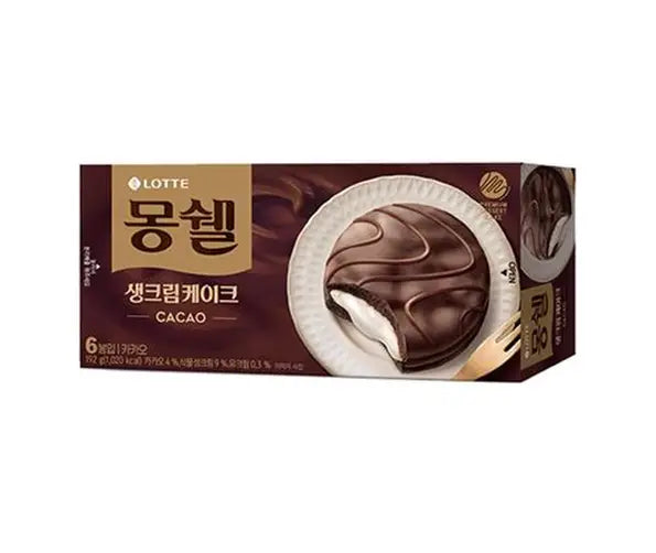Monshell Cacao Crema Blanca CAJA 8 piezas de 384 g c/u