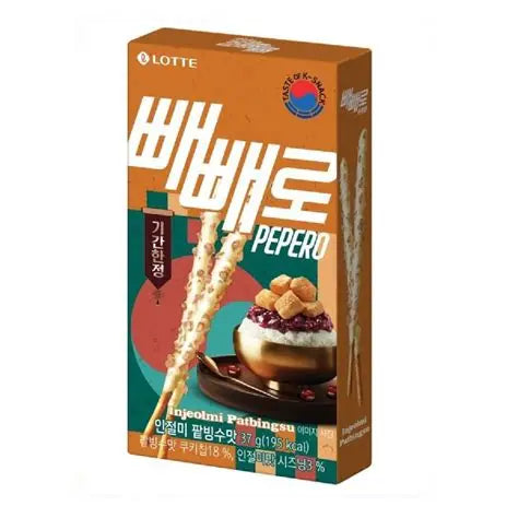 Pepero Bingsu de Frijol Dulce CAJA 40 piezas de 37 g c/u