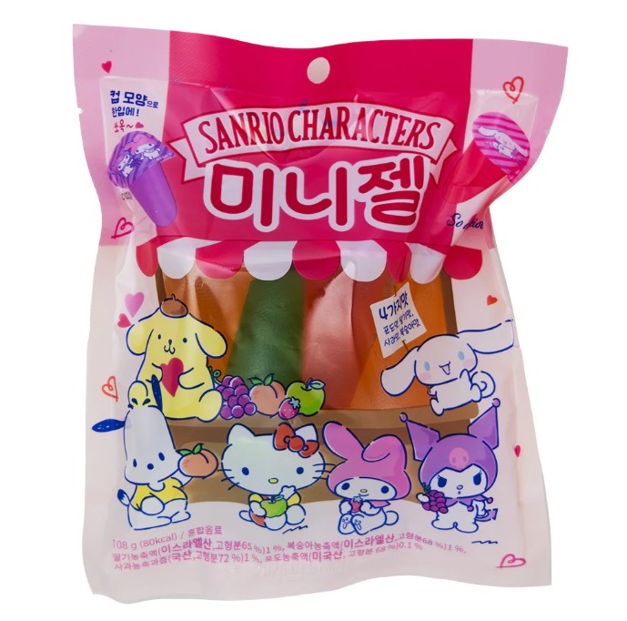 Sanrio Characters Mini Jelly CAJA 6 paquetes con 10 piezas de 108g c/u