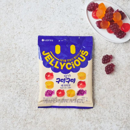 Lotte Jellycious Gummy Gummy Mix  (70 g)