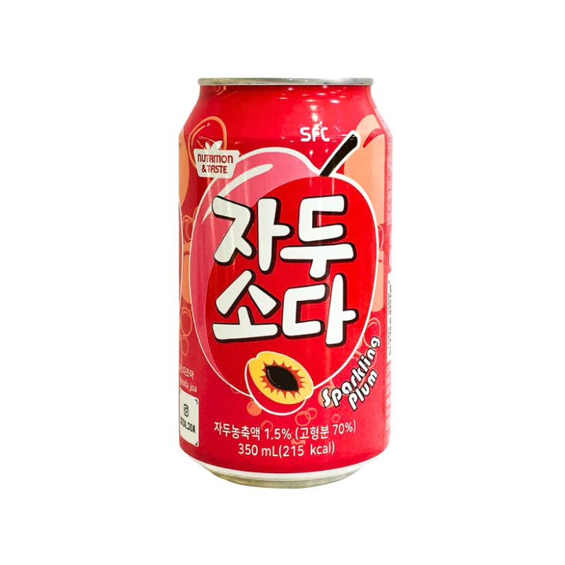 Sparkling Soda Ciruela CAJA de 24 piezas de 350 ml c/u
