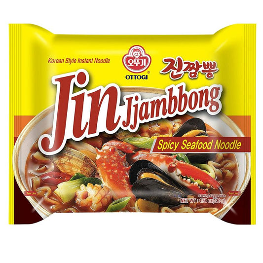 Jin Jjampong CAJA 4 paquetes de 8 piezas con 130 g c/u total 32