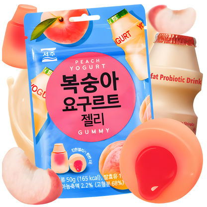 Gomita de Yogurt Durazno 40 piezas de 50 g c/u