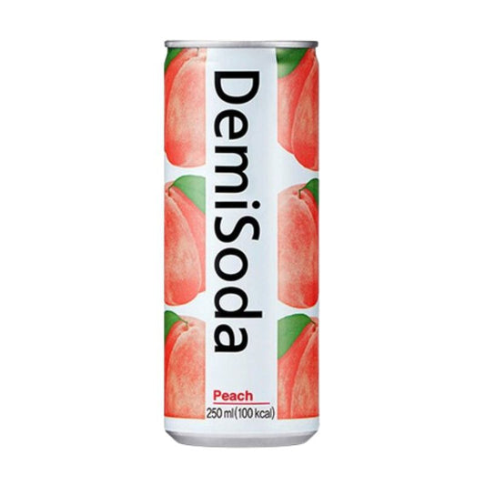 Demi Soda Durazno CAJA 30 piezas de 250 ml c/u