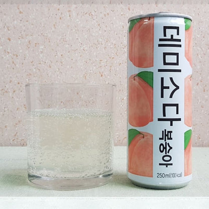 Demi Soda Durazno CAJA 30 piezas de 250 ml c/u