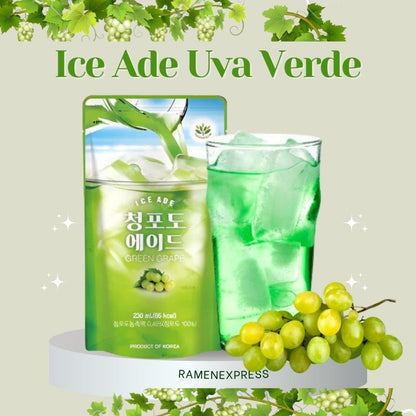 Ice Ade Uva Verde CAJA 50 piezas de 230 ml c/u
