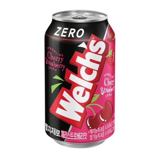 Welch's Zero Cherry Strawberry CAJA 24 piezas de 355 ml c/u