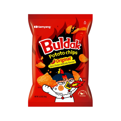 Buldak Potato Chip Original CAJA 12 piezas de 120 g c/u