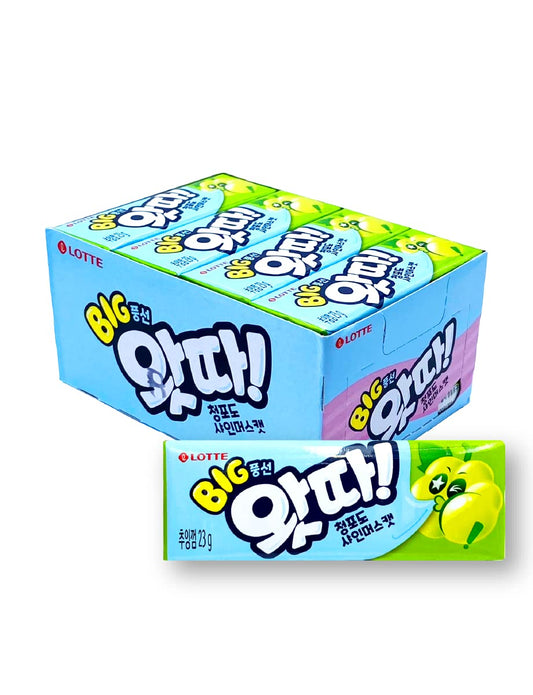 Whata Chewing & Bubble Gum Uva CAJA 9 paquetes con 16 piezas de 23 g Total 144