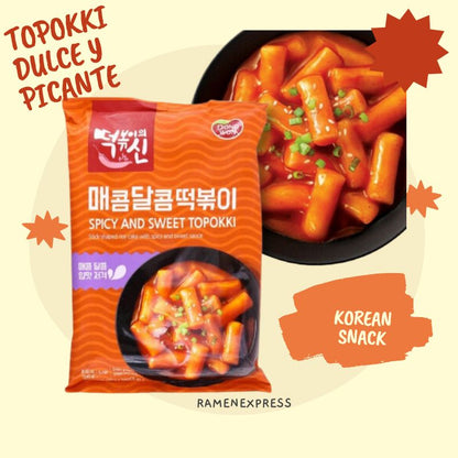 Topokki Dulce y Picante CAJA 16 piezas de 240 g c/u