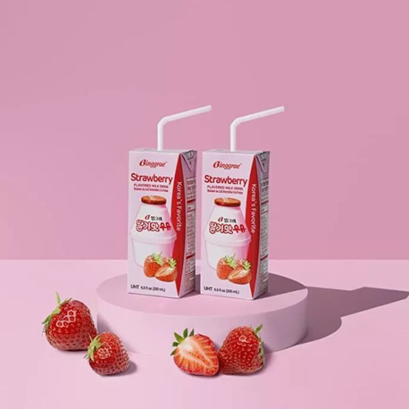 Leche De Fresa CAJA 4 paquetes de 6 piezas con 200 ml c/u un total 24 piezas