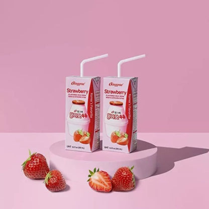 Leche De Fresa CAJA 4 paquetes de 6 piezas con 200 ml c/u un total 24 piezas