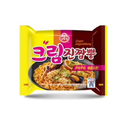 Jin Cream Jjampong CAJA 4 paquetes de 8 piezas con 130 g c/u Total 32