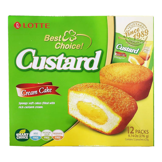 Lotte Custard Lotte CAJA 12 piezas de 138 g c/u