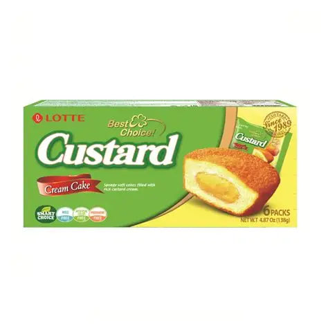 Lotte Custard Lotte CAJA 12 piezas de 138 g c/u