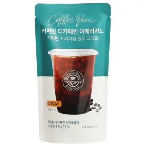 Coffe Bean Americano Descafeinado CAJA 40 piezas de 190 ml c/u