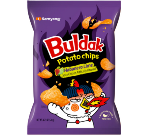 Buldak Potato Chip Habanero CAJA 12 piezas de 120 g c/u