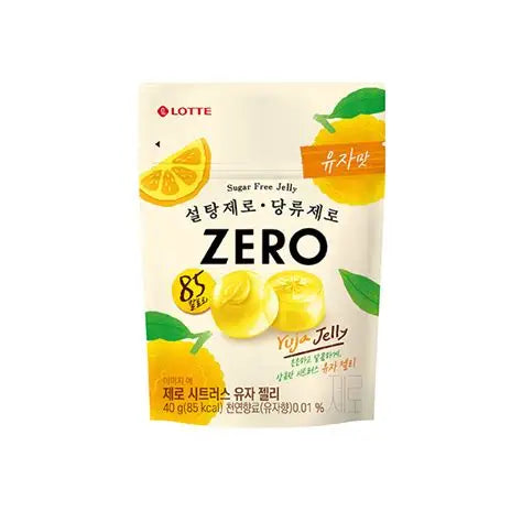 Lotte Zero Gomita Citrica de Yucha CAJA 40 piezas de 40 g c/u