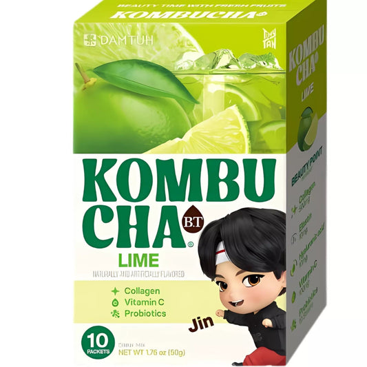 BTS Kombucha Toronja CAJA 14 paquetes con 10 sticks c/u Total 140