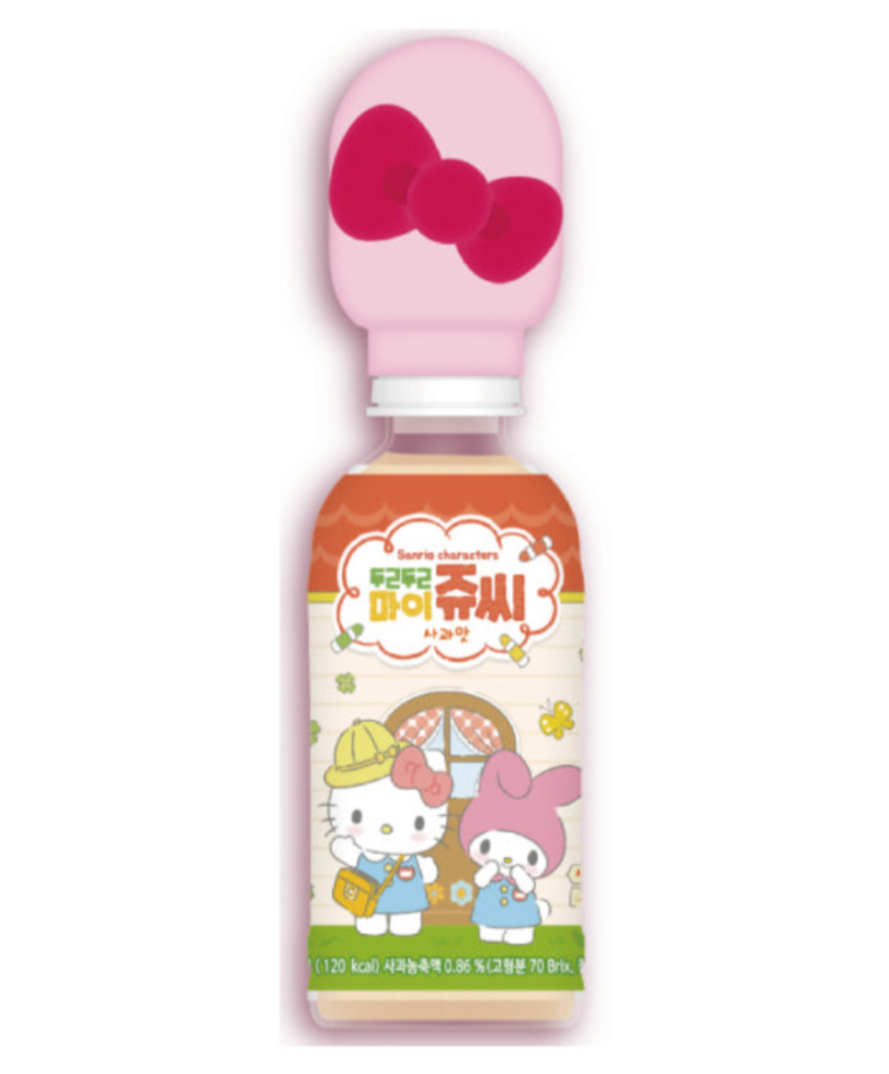 Sanrio Doki Doki Jugo de Manzana CAJA 24 piezas de 220 ml c/u
