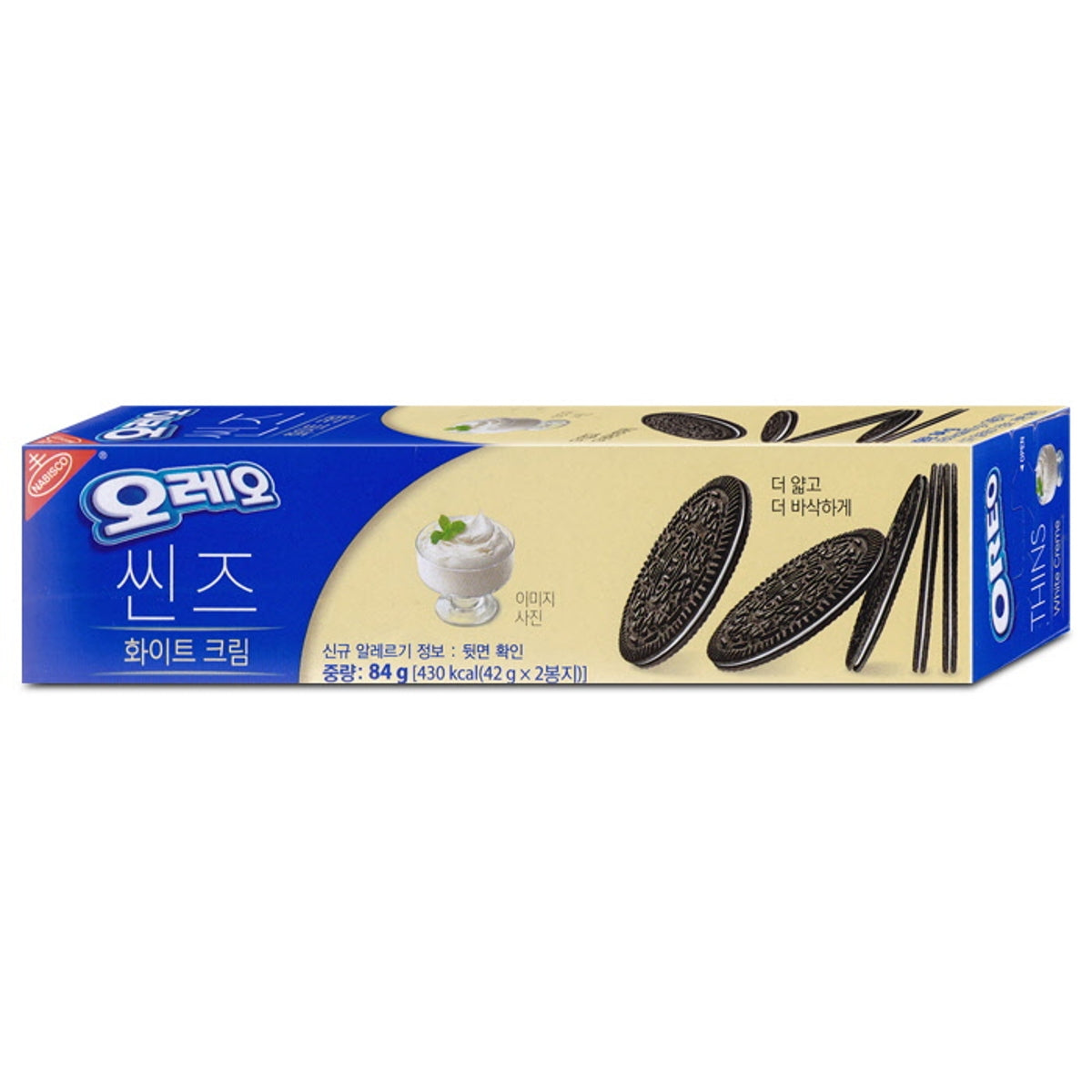 Oreo thins White Cream CAJA 24 piezas de 84 g c/u