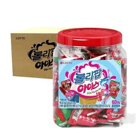 Lollipop Ice Bote CAJA 6 paquetes con 60 piezas de 660 g c/u Total 360