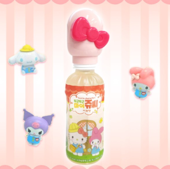 Sanrio Doki Doki Jugo de Manzana CAJA 24 piezas de 220 ml c/u