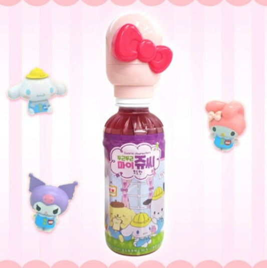 Sanrio Doki Doki Jugo Uva CAJA 24 piezas de 220 ml c/u