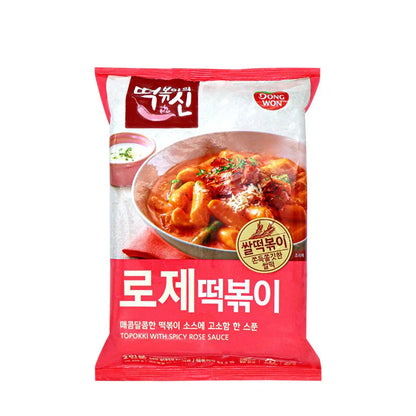 Topokki Dulce y Picante Rose CAJA 10 piezas de 360 g c/u