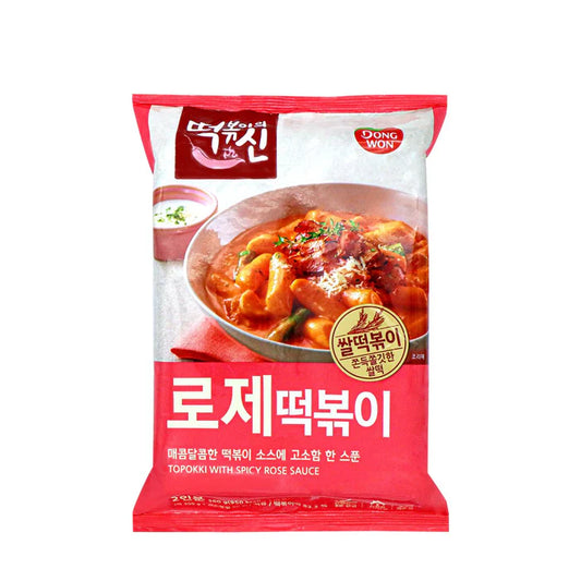 Topokki Dulce y Picante Rose CAJA 10 piezas de 360 g c/u
